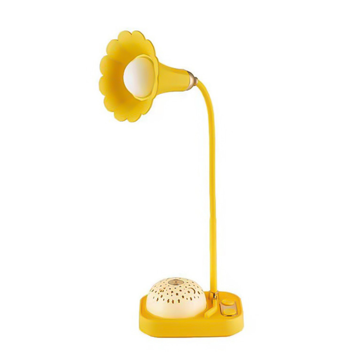 Детская настольная лампа-ночник Проекция звездного неба аккумуляторная, желтый